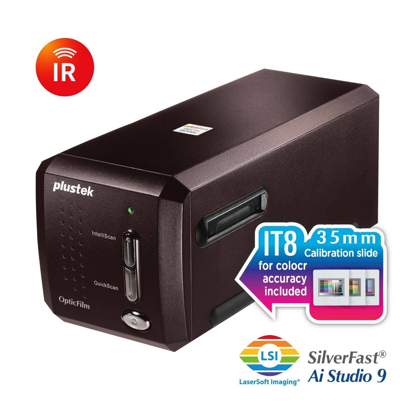 Plustek OpticFilm 8300i Ai SilverFast Ai Studio 9+Advanced IT8 (3 Slide) 783064369626 | eBay