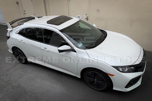 For 16-21 Honda Civic Hatchback FK4 FK7 | JDM MUGEN Style Rear Roof Wing Spoiler - Picture 4 of 12