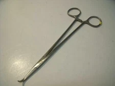 Pilling 34-2596 Serrated Curved Gemini Forceps!