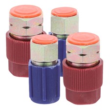 4Pcs Car AC R12 to R134a Conversion Adapter Refrigerant Charging Port Connector