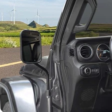 Door Off Side Door Rear View Mirror For Jeep Wrangler YJ/TJ/JK/JL/JT Accessries