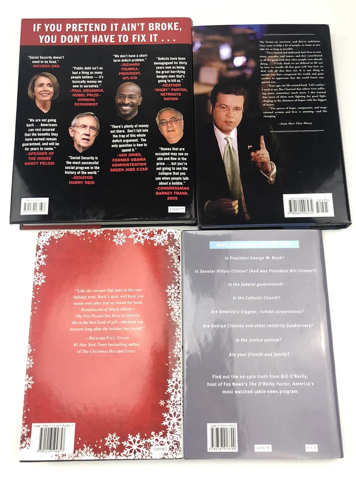 Bundle Lot of 4 Hardcover Books Bill O'Reilly Glenn Beck Neil Cavuto Fox News - Image 2 of 4