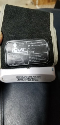 CVS BP3MY1-2E HEALTH SERIES 400W WRIST BLOOD PREASURE MONITOR - Picture 7 of 7