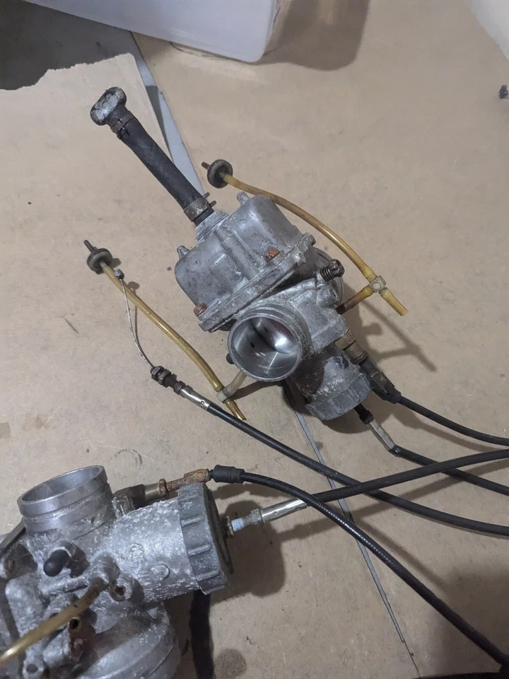 1997 POLARIS XCR xc XLT 600 triple wedge OEM MIKUNI carbs carburetors set - Image 4 of 4