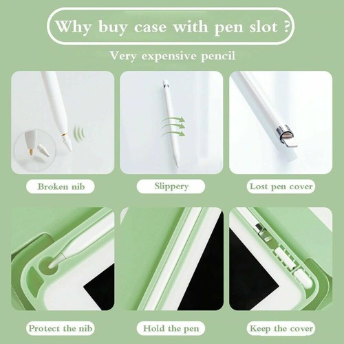 Shockproof Case With Pen Holder For iPad 5/6/7/8/9th Gen Air Pro 11/12.9 Mini 6 - Picture 5 of 15