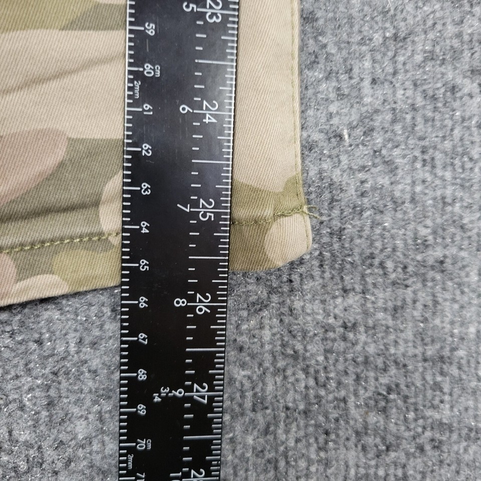 DEMOCRACY Green Camo B1176Q8X2 Crop Ankle Skimmer Ab Solution Pants