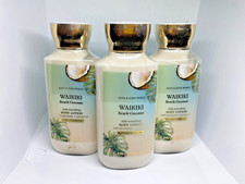 Bath  Body Works WAIKIKI BEACH COCONUT Body Lotion 8 FL OZ SET OF 3 