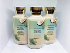 Bath & Body Works  WAIKIKI BEACH COCONUT Body Lotion 8 FL OZ *SET OF 3*