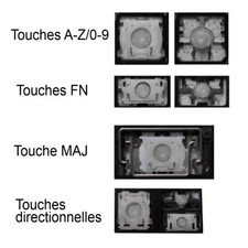 Touche de Clavier Français pour HP Spectre Pro X360 G1 G2 / x360 13-4000 SILVER