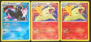Typhlosion 20/162 Holo and Reverse Holo, Empoleon 38/162 - BREAKthrough (2015)
