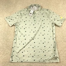Adidas Ultimate 365 Polo Shirt Mens Large All Over Print HK6856 Green