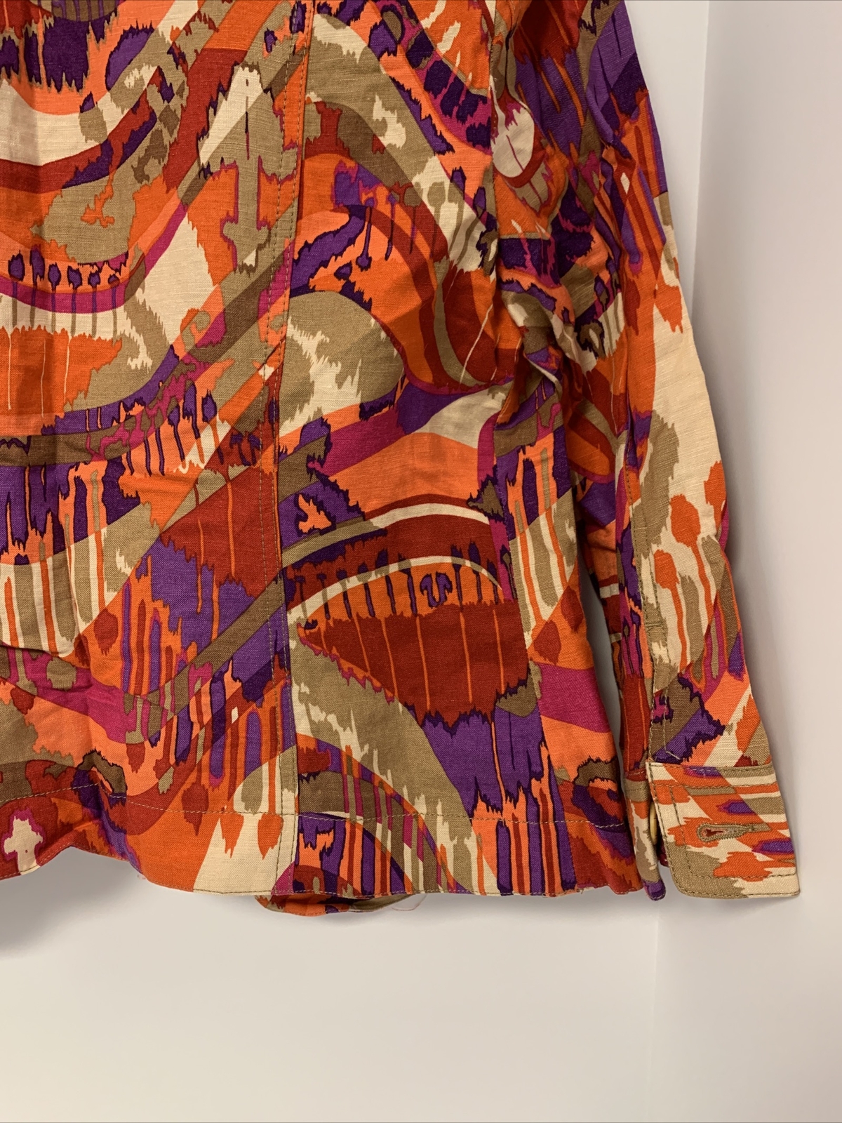 Ruby Rd Jacket Multicolor Orange Purple Broen Tan… - image 11