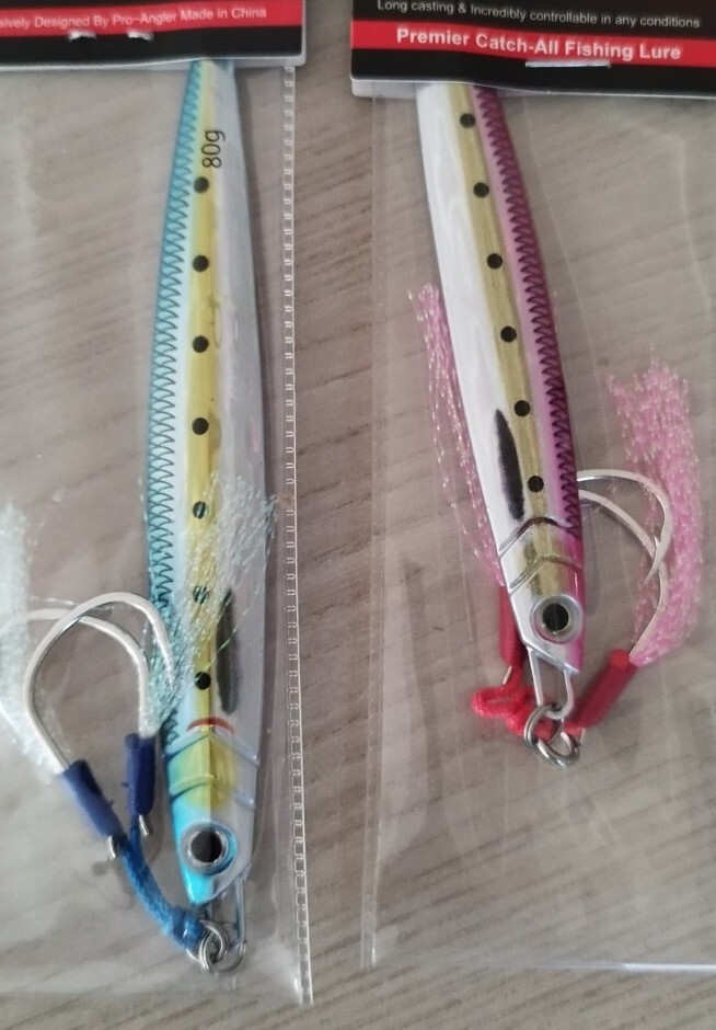 ARTIFICIALE METAL JIG 60- 80 GR PESCA ,SHORE JIG , VERTICAL JIG