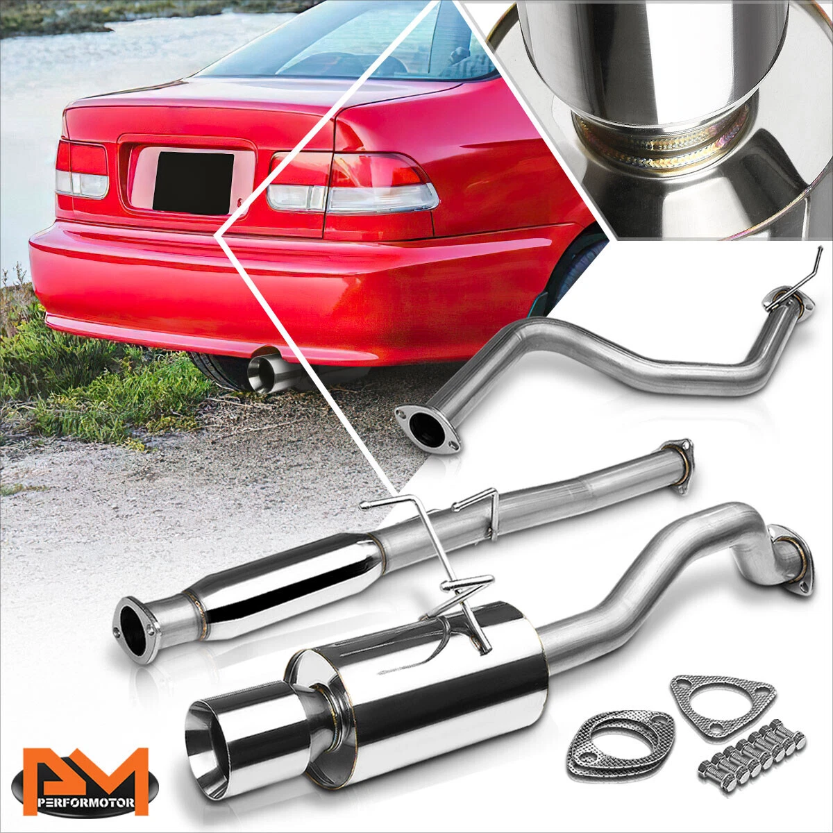 Honda civic muffler outlet