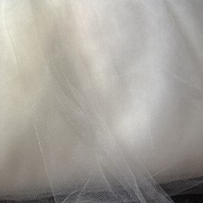 Soft Bridal Mesh Tulle Netting Fabric - 58" Wide - Sold by the Yard Soft Ivory