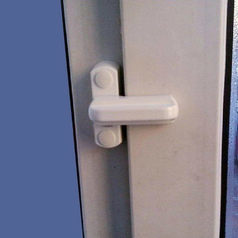 4x Window Safety Locks UPVC Door Sash Jammer Security Restrictor Lock White Safe - Image 3 of 4