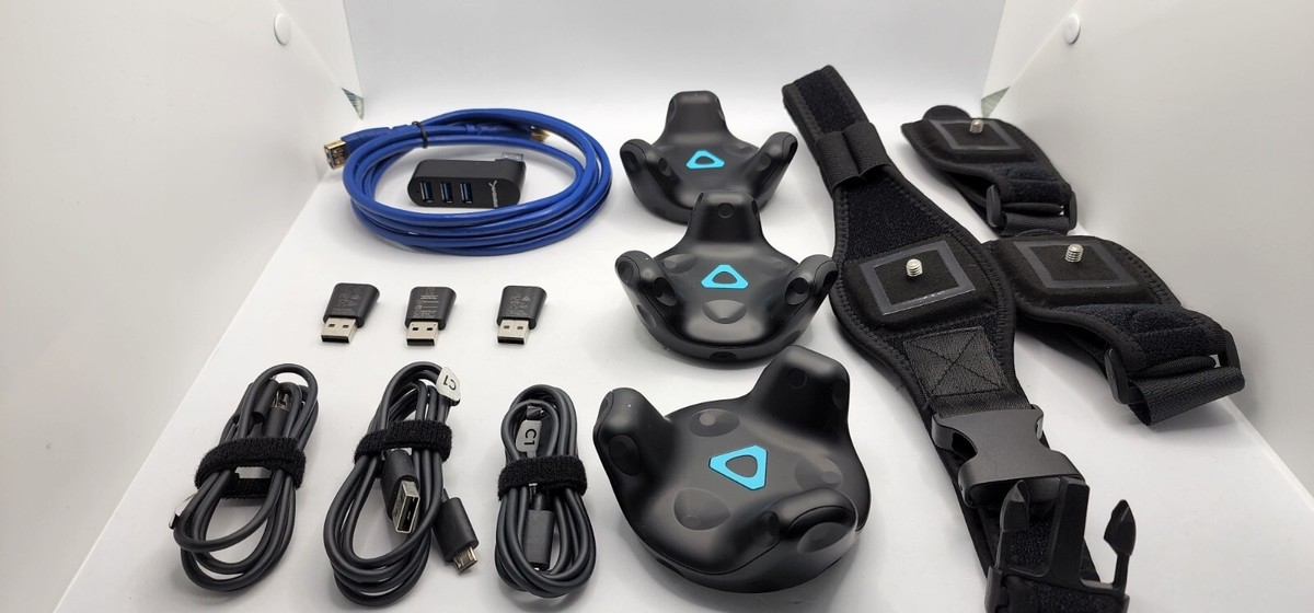 3 HTC Vive Tracker 2.0 with Straps 🚀SHIPS WORLDWIDE 🚀Full