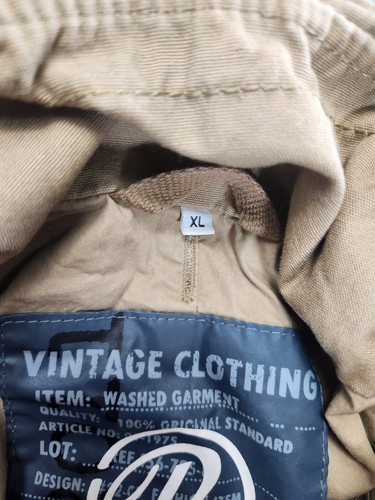 Brandit M65 Giant Field Jacket Mens XL Army Beige Cargo Hooded - Picture 9 of 14