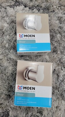 Moen Y1103CH Rinza Robe Hook, Zinc, Chrome (LOT OF 2)