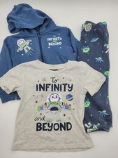 Disney Toy Story Sz 4T-3 Piece Outfit Shirt/Hoodie/Sweat Pants W/ Buzz Lightyear