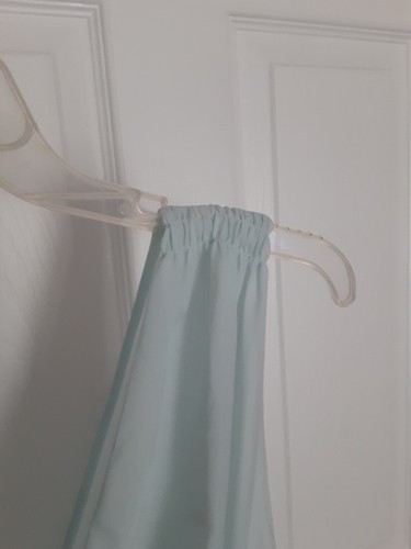 VINTAGE VANITY FAIR 1960s NYLON CHIFFON NIGHTGOWN LINGERIE DRESS BLUE sz 38 - Picture 5 of 9