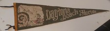 /RARE VINTAGE "DAYTONA BEACH,FLA." LARGE PENNANT-GREEN - GOOD CONDITION