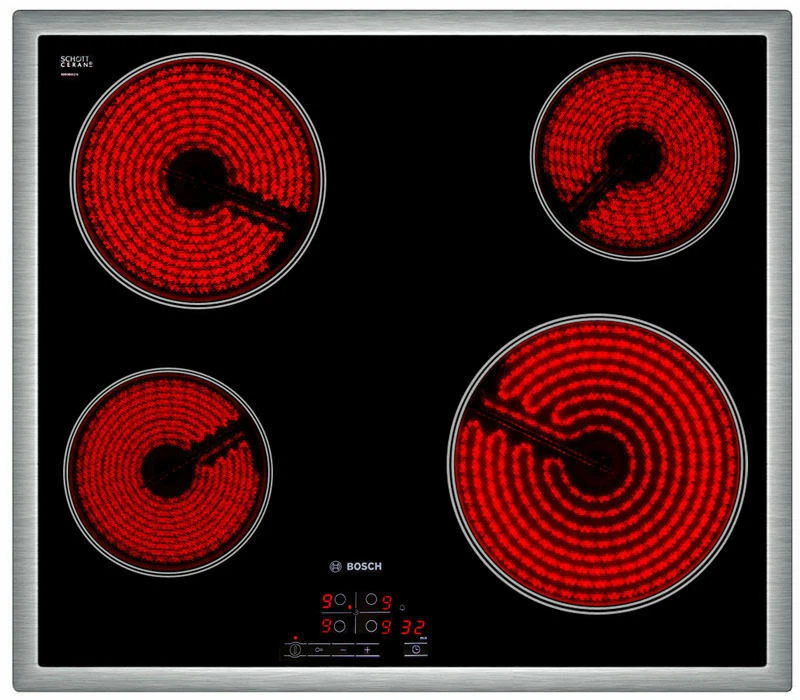 Bosch Einbaukochfeld 60cm Autark Glaskeramik Kochfeld Edelstahlrahmen - Bild 2 von 4