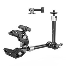 Magic Arm Clamp Kit for Camera Light Monitor with 1/4"-20 Screw Super Clamp