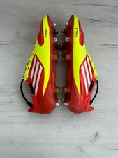 Scarpe da calcio Adidas F50 Adizero gialle con tacchetti US9 UK8 1/2 EUR42 2/3 