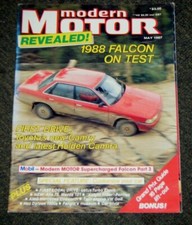 Vintage Australian Car Magazine- Modern Motor May 1987 New Ford Falcon