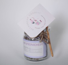 Recherche Goddess LAVENDER herbal Bath Salts 10oz jar W/Spoon Tea bags 