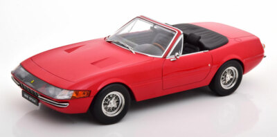 KK SCALE MODELS 1969 Ferrari 365 GTB/4 Daytona Cabrio 1 Series Red 1/18 New!