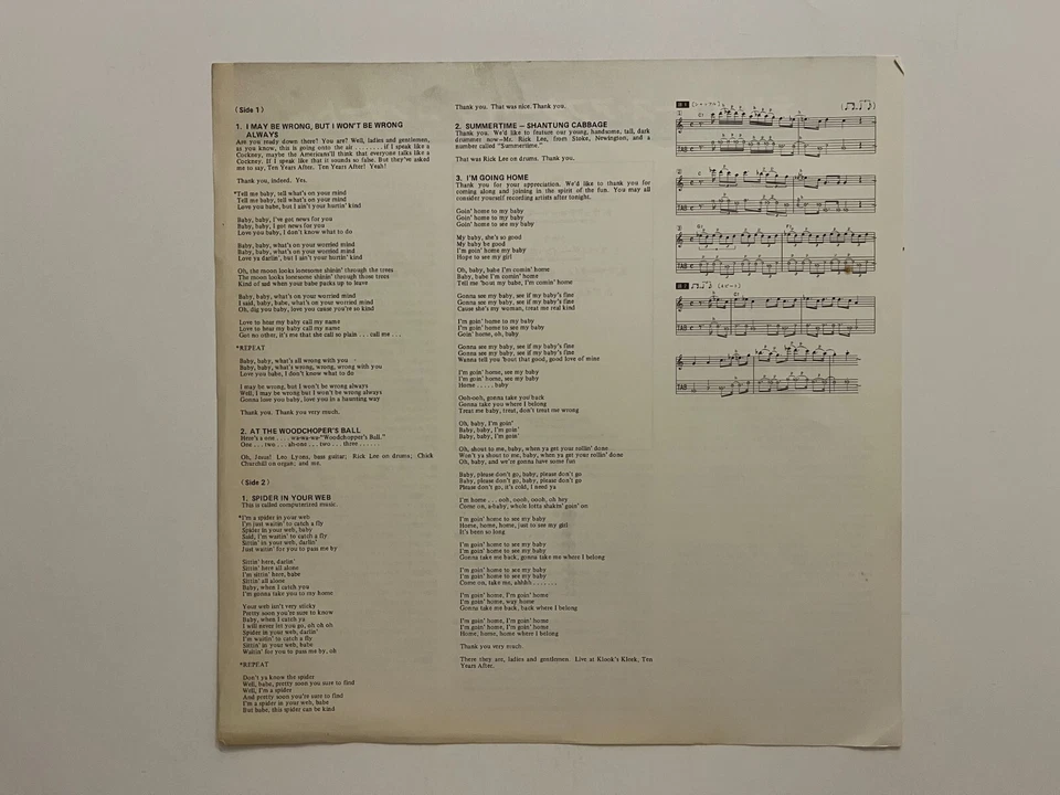 Ten Years After - Undead - Japan Vinyl - OBI - Insert - G+/VG - LAX-128 - Image 4 of 4