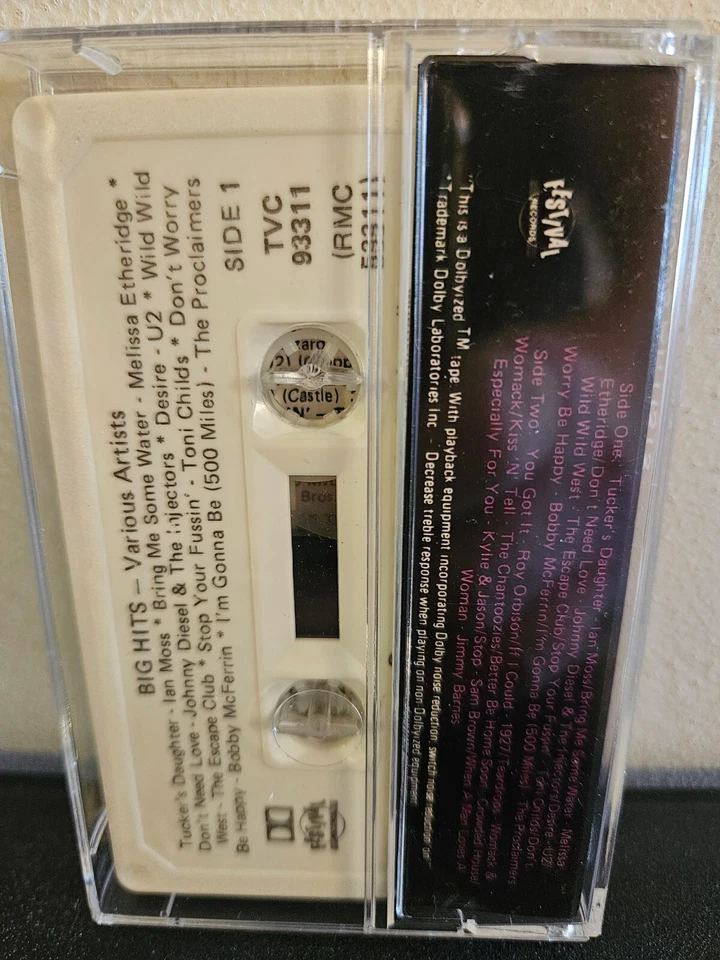 BIG HITS Various Artists 1989 CASSETTE TAPE DANCE POP ROCK COMPILATION - Image 4 of 4