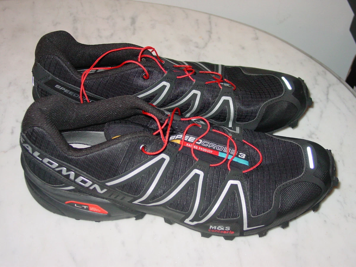 2012 Mens Salomon Speedcross 3 127609 Black Running Shoes! | eBay