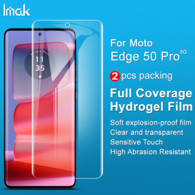 imak For Motorola Edge 50 Pro, Soft Hydrogel Film Full Front Screen Protector