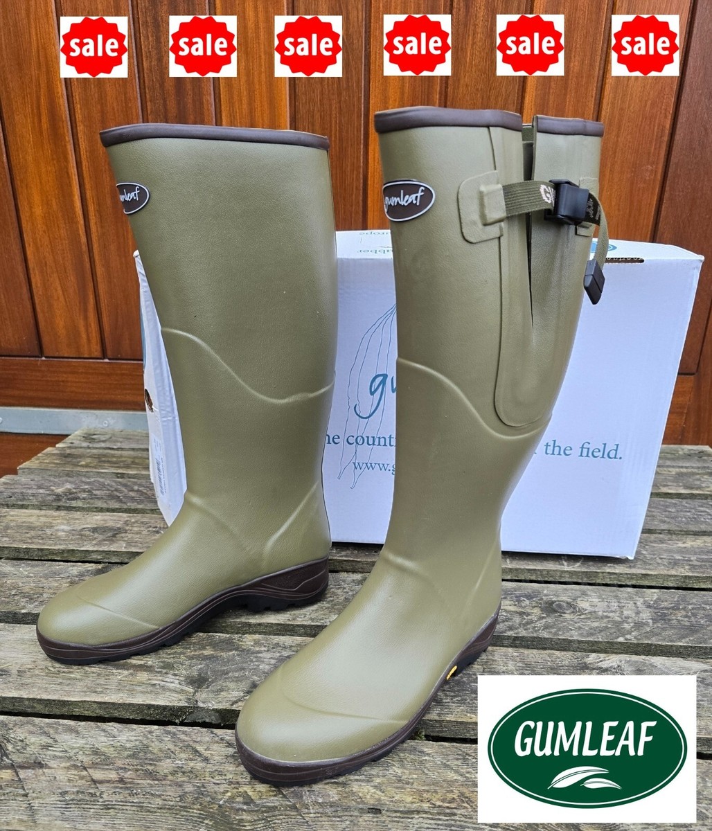 Gumleaf Mens Zip Up Rubber Boots Mens Zip Up Wellies Top