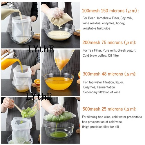 Beer Homebrew Filter Bag for Brewing Reusable Kitchen Food Filter Bags Strain... - Picture 6 of 11