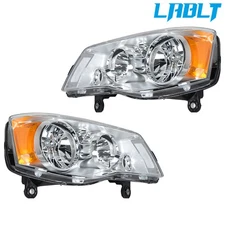 LABLT Pair Headlights For 11-19 Grand Caravan 08-16 Chrysler Town&Country