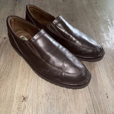 Hitchcock Men’s Loafers Size 12 5E Wide Shoes Brown Leather Kent Softie EUC