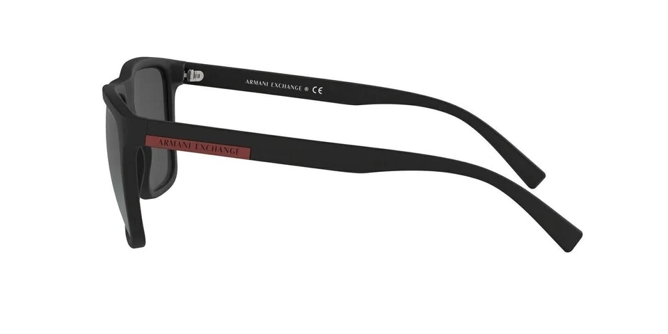 Gafas de sol cuadradas A|X ARMANI EXCHANGE AX4080SF para hombre, negras mate Foto 4 de 4