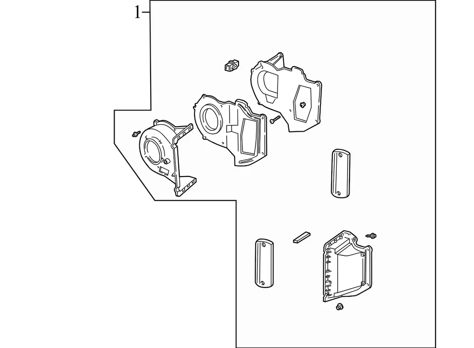 Conjunto de núcleo y caja de evaporador de aire acondicionado Ford Ranger 2000-2003 usado 1L5Z19850FC fabricante original Foto 2 de 4