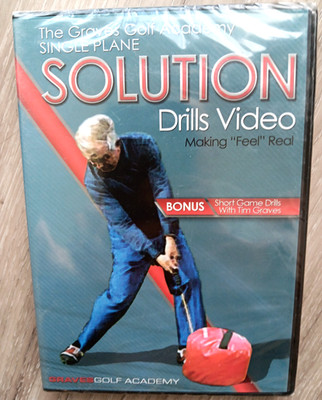 Graves Golf Academy Single Plane Solution Drills Video Moe Norman NEW SEALED