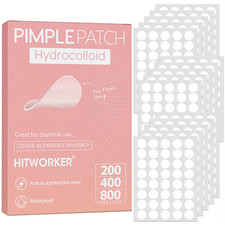 HITWORKER 800PCS Acne Patches Hydrocolloid Blemish Spot Treatment 200PCS