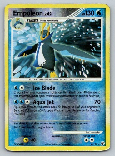 Empoleon Diamond and Pearl 4/130 DMG Reverse Holo
