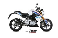 Mivv Delta Race Auspuff Komplettanlage Schwarz Passend FüR BMW G 310 R 2018-2024