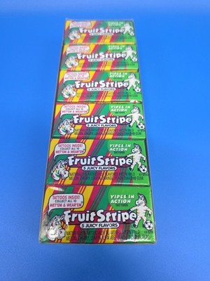 NOS Fruit Stripe Chewing Gum EXP 2017 12 Packs OUT OF PRODUCTION!