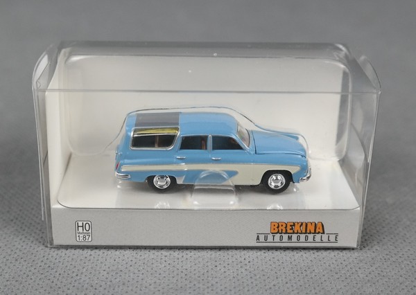 Brekina 27125 H0,1:87 Wartburg 311 Camping Hellblau/Weiß, 1959 Neuheit 2026!-image