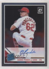 2019 Donruss Optic Rated Rookie Signatures Daniel Ponce de Leon Auto RC 01xd