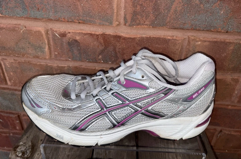 Zapato para correr Asics Duomax Speva GT 1140 T964N gel para mujer 7,5 M gris plata rosa Foto 3 de 4